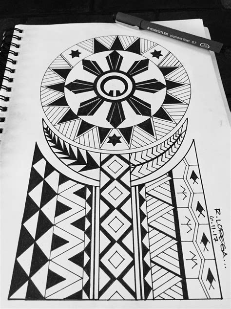 pinoy tattoo design|philippine tribal tattoo pattern.